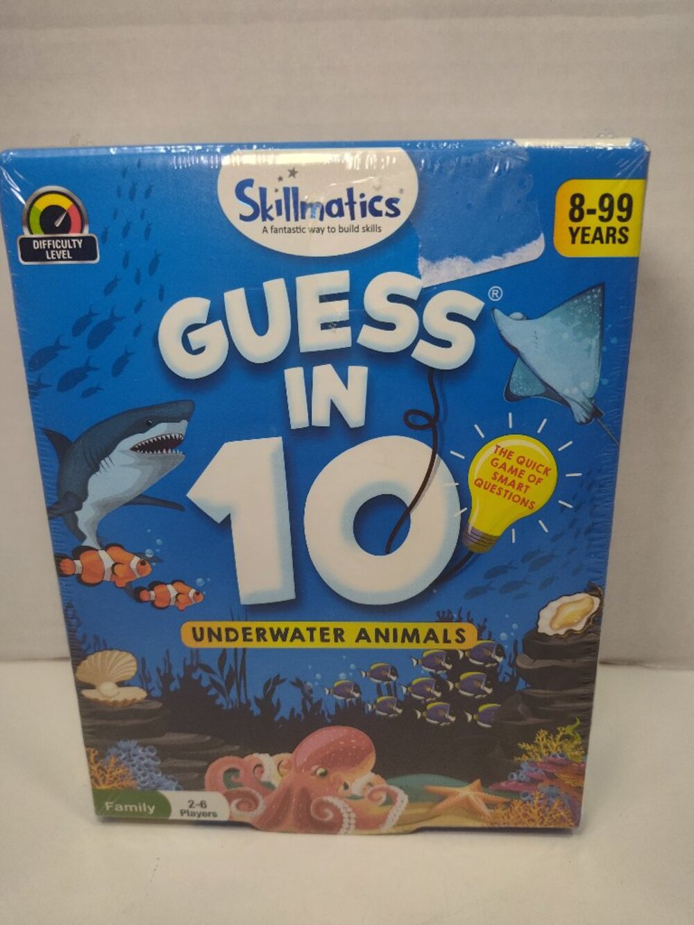 Skillmatics Guess in 10 Underwater Animals NEW Sealed Card Game Ages 8-99